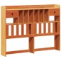 vidaXL Massivholzbett mit Regal ohne Matratze Wachsbraun 120x200 cm vidaXL Massivholzbett mit Regal ohne Matratze Wachsbraun 120x200 cm