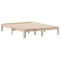 vidaXL Massivholzbett mit Regal ohne Matratze 160x200 cm Kiefer vidaXL Massivholzbett mit Regal ohne Matratze 160x200 cm Kiefer