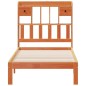 vidaXL Massivholzbett mit Regal ohne Matratze Wachsbraun 75x190 cm vidaXL Massivholzbett mit Regal ohne Matratze Wachsbraun 75x190 cm