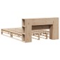 vidaXL Massivholzbett mit Regal ohne Matratze 140x190 cm Massivholz vidaXL Massivholzbett mit Regal ohne Matratze 140x190 cm Massivholz