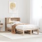 vidaXL Massivholzbett mit Regal ohne Matratze 75x190 cm vidaXL Massivholzbett mit Regal ohne Matratze 75x190 cm