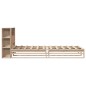 vidaXL Massivholzbett mit Regal ohne Matratze 75x190 cm vidaXL Massivholzbett mit Regal ohne Matratze 75x190 cm