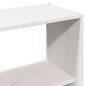 vidaXL Massivholzbett mit Regal ohne Matratze Weiß 150x200 cm vidaXL Massivholzbett mit Regal ohne Matratze Weiß 150x200 cm