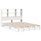 vidaXL Massivholzbett mit Regal ohne Matratze Weiß 135x190 cm vidaXL Massivholzbett mit Regal ohne Matratze Weiß 135x190 cm