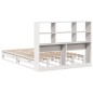 vidaXL Massivholzbett mit Regal ohne Matratze Weiß 135x190 cm vidaXL Massivholzbett mit Regal ohne Matratze Weiß 135x190 cm