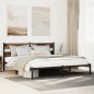vidaXL Metallbett ohne Matratze Räuchereiche 183x213 cm vidaXL Metallbett ohne Matratze Räuchereiche 183x213 cm