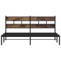 vidaXL Metallbett ohne Matratze Räuchereiche 183x213 cm vidaXL Metallbett ohne Matratze Räuchereiche 183x213 cm