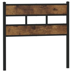 vidaXL Kopfteil Räuchereiche 75 cm Eisen und Holzwerkstoff