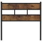 vidaXL Kopfteil Räuchereiche 75 cm Eisen und Holzwerkstoff