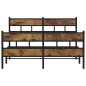 vidaXL Metallbett ohne Matratze Räuchereiche 135x190 cm vidaXL Metallbett ohne Matratze Räuchereiche 135x190 cm