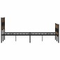 vidaXL Metallbett ohne Matratze Räuchereiche 135x190 cm vidaXL Metallbett ohne Matratze Räuchereiche 135x190 cm