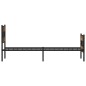 vidaXL Metallbett ohne Matratze Räuchereiche 100x200 cm vidaXL Metallbett ohne Matratze Räuchereiche 100x200 cm