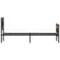 vidaXL Metallbett ohne Matratze Räuchereiche 90x200 cm vidaXL Metallbett ohne Matratze Räuchereiche 90x200 cm