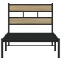 vidaXL Metallbett ohne Matratze Sonoma-Eiche 80x200 cm vidaXL Metallbett ohne Matratze Sonoma-Eiche 80x200 cm