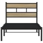 vidaXL Metallbett ohne Matratze Sonoma-Eiche 107x203 cm vidaXL Metallbett ohne Matratze Sonoma-Eiche 107x203 cm