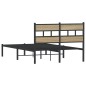 vidaXL Metallbett ohne Matratze Sonoma-Eiche 120x200 cm vidaXL Metallbett ohne Matratze Sonoma-Eiche 120x200 cm