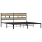 vidaXL Metallbett ohne Matratze Sonoma-Eiche 200x200 cm vidaXL Metallbett ohne Matratze Sonoma-Eiche 200x200 cm