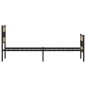 vidaXL Metallbett ohne Matratze Sonoma-Eiche 107x203 cm vidaXL Metallbett ohne Matratze Sonoma-Eiche 107x203 cm