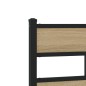 vidaXL Metallbett ohne Matratze Sonoma-Eiche 107x203 cm vidaXL Metallbett ohne Matratze Sonoma-Eiche 107x203 cm