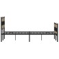 vidaXL Metallbett ohne Matratze Sonoma-Eiche 140x200 cm vidaXL Metallbett ohne Matratze Sonoma-Eiche 140x200 cm