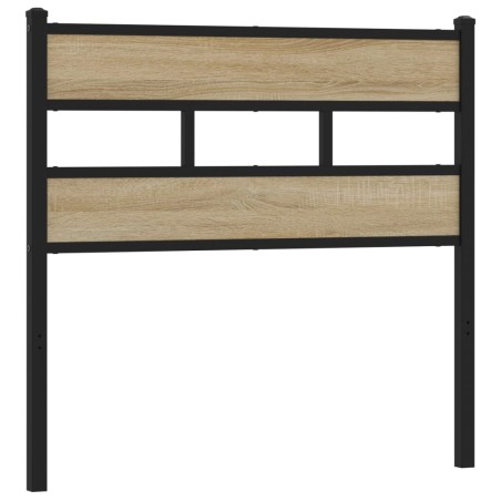 vidaXL Kopfteil Sonoma-Eiche 75 cm Eisen und Holzwerkstoff
