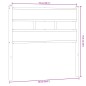 vidaXL Kopfteil Sonoma-Eiche 75 cm Eisen und Holzwerkstoff vidaXL Kopfteil Sonoma-Eiche 75 cm Eisen und Holzwerkstoff