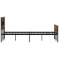vidaXL Bettgestell ohne Matratze Räuchereiche 150x200 cm Holzwerkstoff vidaXL Bettgestell ohne Matratze Räuchereiche 150x200 cm Holzwerkstoff