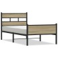 vidaXL Bettgestell ohne Matratze Sonoma-Eiche 107x200 cm Holzwerkstoff vidaXL Bettgestell ohne Matratze Sonoma-Eiche 107x200 cm Holzwerkstoff