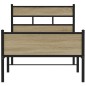 vidaXL Bettgestell ohne Matratze Sonoma-Eiche 107x200 cm Holzwerkstoff vidaXL Bettgestell ohne Matratze Sonoma-Eiche 107x200 cm Holzwerkstoff