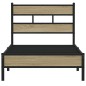 vidaXL Bettgestell ohne Matratze Sonoma-Eiche 75x190 cm Holzwerkstoff vidaXL Bettgestell ohne Matratze Sonoma-Eiche 75x190 cm Holzwerkstoff