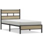 vidaXL Bettgestell ohne Matratze Sonoma-Eiche 107x200 cm Holzwerkstoff vidaXL Bettgestell ohne Matratze Sonoma-Eiche 107x200 cm Holzwerkstoff