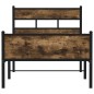 vidaXL Bettgestell ohne Matratze Räuchereiche 100x200 cm Holzwerkstoff vidaXL Bettgestell ohne Matratze Räuchereiche 100x200 cm Holzwerkstoff