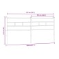 vidaXL Kopfteil Sonoma-Eiche 200 cm Eisen und Holzwerkstoff vidaXL Kopfteil Sonoma-Eiche 200 cm Eisen und Holzwerkstoff