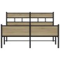 vidaXL Bettgestell ohne Matratze Sonoma-Eiche 140x190 cm Holzwerkstoff vidaXL Bettgestell ohne Matratze Sonoma-Eiche 140x190 cm Holzwerkstoff