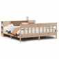 vidaXL Massivholzbett mit Regal ohne Matratze 200x200 cm Kiefer vidaXL Massivholzbett mit Regal ohne Matratze 200x200 cm Kiefer