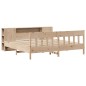 vidaXL Massivholzbett mit Regal ohne Matratze 200x200 cm Kiefer vidaXL Massivholzbett mit Regal ohne Matratze 200x200 cm Kiefer