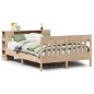vidaXL Massivholzbett mit Regal ohne Matratze 150x200 cm Kiefer vidaXL Massivholzbett mit Regal ohne Matratze 150x200 cm Kiefer