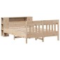 vidaXL Massivholzbett mit Regal ohne Matratze 150x200 cm Kiefer vidaXL Massivholzbett mit Regal ohne Matratze 150x200 cm Kiefer