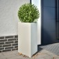 vidaXL Pflanzkübel Weiß Dreieckig 50x43x75 cm Stahl vidaXL Pflanzkübel Weiß Dreieckig 50x43x75 cm Stahl