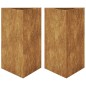 vidaXL Pflanzkübel 2 Stk. Dreieckig 50x43x75 cm Wetterfester Stahl vidaXL Pflanzkübel 2 Stk. Dreieckig 50x43x75 cm Wetterfester Stahl