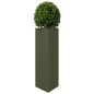 vidaXL Pflanzkübel 2 Stk. Olivgrün Dreieckig 30x26x75 cm Stahl vidaXL Pflanzkübel 2 Stk. Olivgrün Dreieckig 30x26x75 cm Stahl