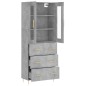 vidaXL Highboard Betongrau 69,5x34x180 cm Holzwerkstoff vidaXL Highboard Betongrau 69,5x34x180 cm Holzwerkstoff