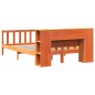 vidaXL Massivholzbett ohne Matratze Wachsbraun 150x200 cm Massivholz vidaXL Massivholzbett ohne Matratze Wachsbraun 150x200 cm Massivholz