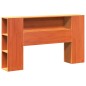 vidaXL Massivholzbett ohne Matratze Wachsbraun 150x200 cm Massivholz vidaXL Massivholzbett ohne Matratze Wachsbraun 150x200 cm Massivholz