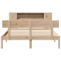 vidaXL Massivholzbett mit Regal ohne Matratze 140x200 cm Kiefernholz vidaXL Massivholzbett mit Regal ohne Matratze 140x200 cm Kiefernholz