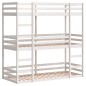 vidaXL Dreifach-Etagenbett Weiß 90x190 cm Massivholz Kiefer vidaXL Dreifach-Etagenbett Weiß 90x190 cm Massivholz Kiefer