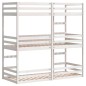 vidaXL Dreifach-Etagenbett Weiß 90x190 cm Massivholz Kiefer vidaXL Dreifach-Etagenbett Weiß 90x190 cm Massivholz Kiefer