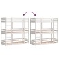 vidaXL Dreifach-Etagenbett Weiß 90x190 cm Massivholz Kiefer vidaXL Dreifach-Etagenbett Weiß 90x190 cm Massivholz Kiefer