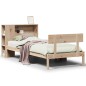 vidaXL Massivholzbett mit Regal ohne Matratze 90x200 cm Kiefernholz vidaXL Massivholzbett mit Regal ohne Matratze 90x200 cm Kiefernholz