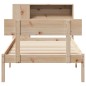 vidaXL Massivholzbett mit Regal ohne Matratze 90x200 cm Kiefernholz vidaXL Massivholzbett mit Regal ohne Matratze 90x200 cm Kiefernholz